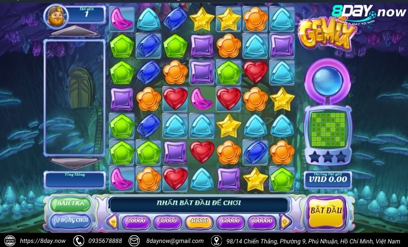 Slots 8DAY - Sảnh chơi game nổ hũ đổi thưởng uy tín #1 VN 5 Sanh game Slots 8DAY - Hinh 2: Tua game Gemix 8DAY