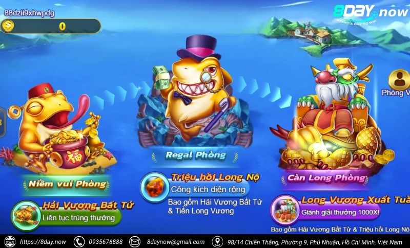 Bắn Cá 8DAY - Sảnh game bắn cá đổi thưởng uy tín #1 Việt Nam 11 Giao dien sanh Ban Ca 8Day - Hinh 8